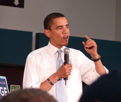 Barack Obama At  Albany Town Hall