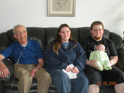 Great Grandpa Bill, Melissa, Matt & Nathan