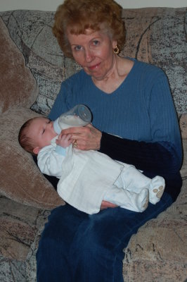 Great Grandma Pat & Nathan