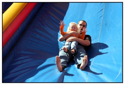 Not sure if she is having fun?