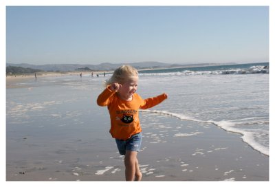 Running in the waves