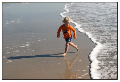 Running in the waves