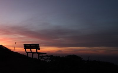 Sunset and Bench