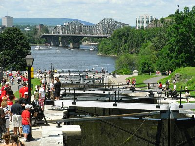 The Rideau Canal and its locks
