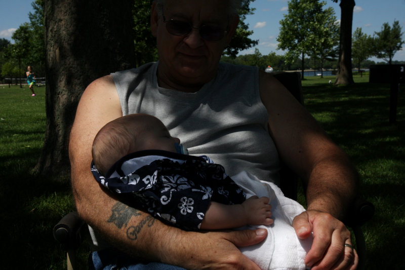 Ken with his 23rd grandchild, Wyatt