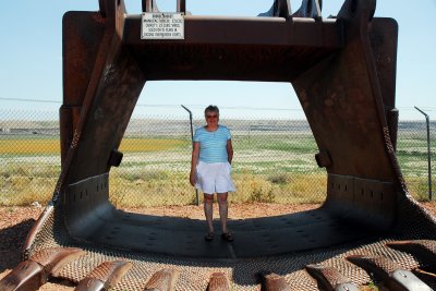 Millie in the dragline bucket.jpg