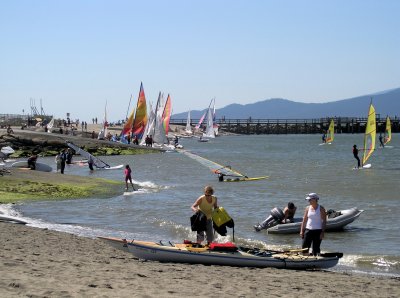 Jericho Beach on a summer Saturday.....