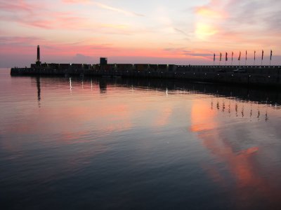 habour sunset