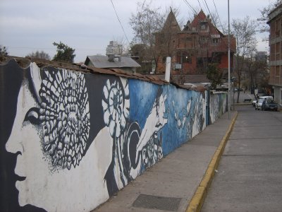 Pablo Neruda's BellaVista neighbourhood around Cascona, Santiago