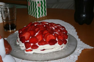 Home made Strawberry cake 
