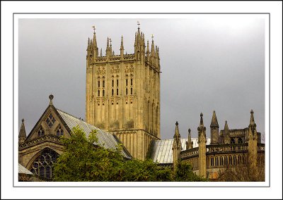 It was a grey day! Wells Cathedral, Wells