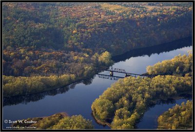 Fall color 2008 from the air - Polk County, Wisconsin