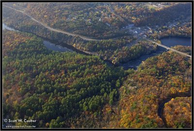 Fall color 2008 from the air - Polk County, Wisconsin