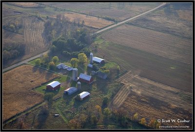 Fall color 2008 from the air - Polk County, Wisconsin