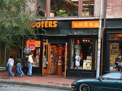 Hooters in Chinatown