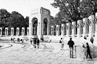 World War II Memorial - War in Atlantic Side