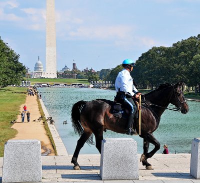 Mounted Guard at Lincoln Memorial
