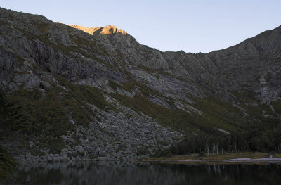 Panola Peak at sunset
