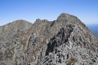 Looking back the Knife Edge, not halfway across yet