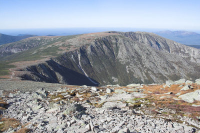 Looking down from Katahdin towards start of Cathedral and Saddle trails