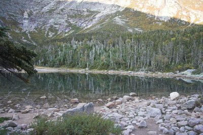 Chimney Pond in the early morning