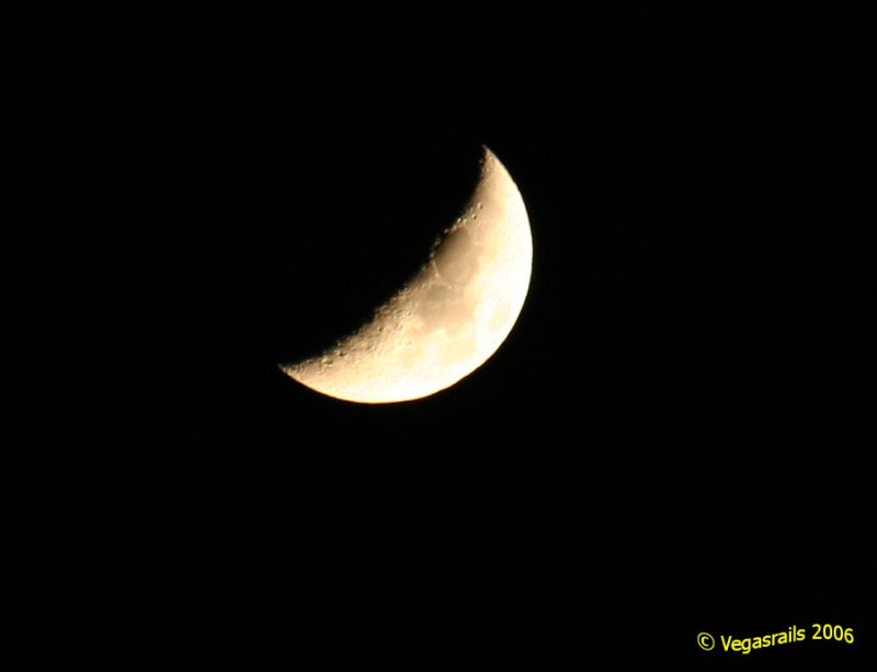 Almost a quarter moon