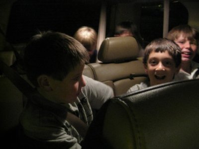 All packed in for the ride home.