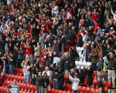 Charlton Fans Celebrate