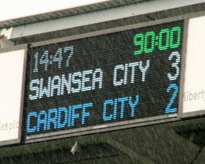 Swansea City v Cardiff City  November 2009