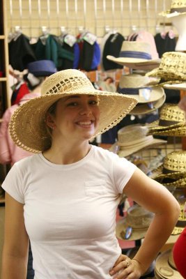 shopping for hats
