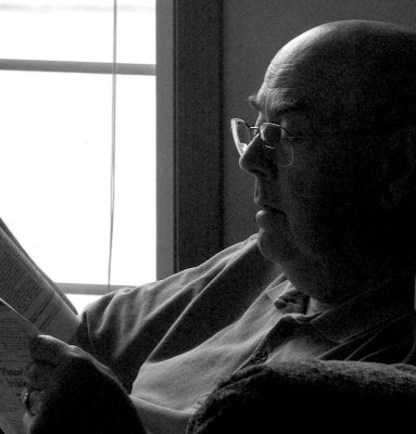 Grandpa reading