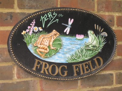frog field - sign