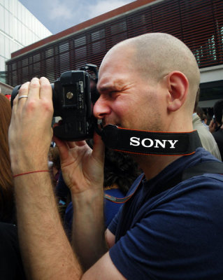 Holding a Sony A350