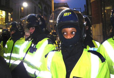 An Anti_Riot Police Woman