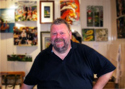 Jim, the gallery owner