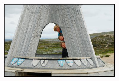 Eva,Kevin and Jonas at the arctic circle