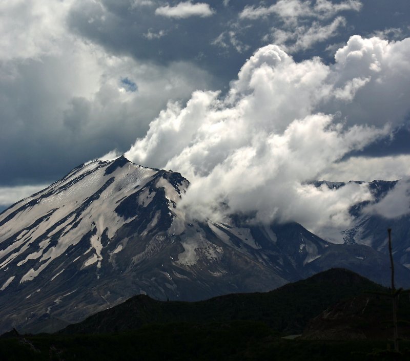 Steaming Dome Of  Mt. Saint Helens 