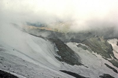 Hiking On Packwood Glacier  1977 ( Looking Toward  Goat Lake )