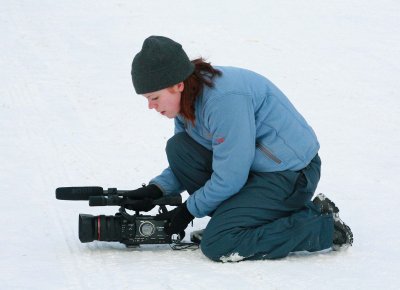 Wenatchee World Camera Gal  Kelly  Readies Her Gear For Photo Shoot