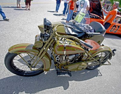  Old Harley With Side Car