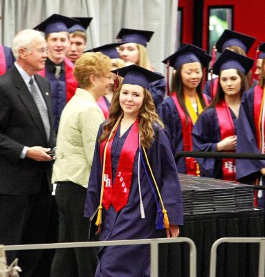 Daughter Angela Five Seconds After Receiving Her Diploma