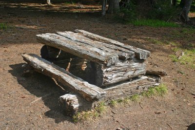 Old  CCC's  Picnic Table  Dating Back To 1930's In Upper Meadows