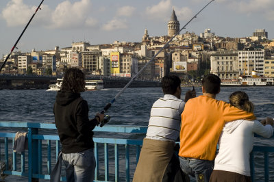 Looking across the Bosphorus