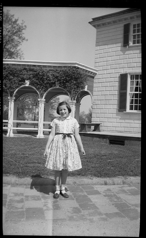 Margaret at Washington's home at Mount Vernon Full Frame