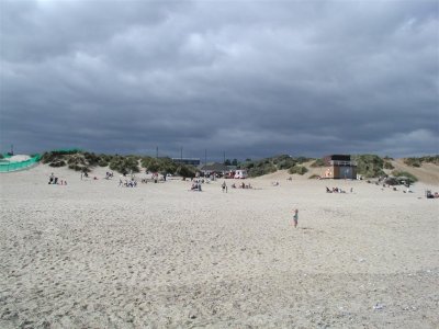 further along the beach