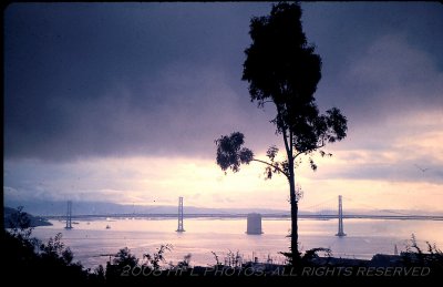 Oakland Bay Bridge from Russian Hill