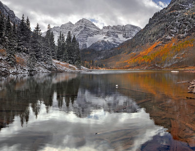 CO - Maroon Bells & Lake - Afternoon Reflection
