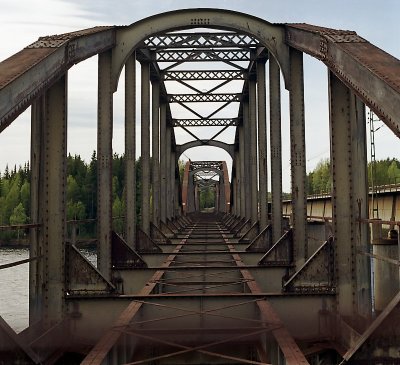 Old bridge over Ume river, Vannas