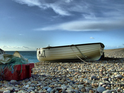 'Try Again Weymouth' Boat at Chesil Cove