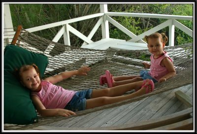 In the hammock at Nana's resort in Pawley's Island